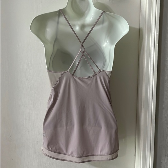 Lululemon Mauve Strappy Back Tank - Picture 1 of 5